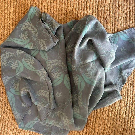 Silk scarves, vintage silk in various colors and patterns