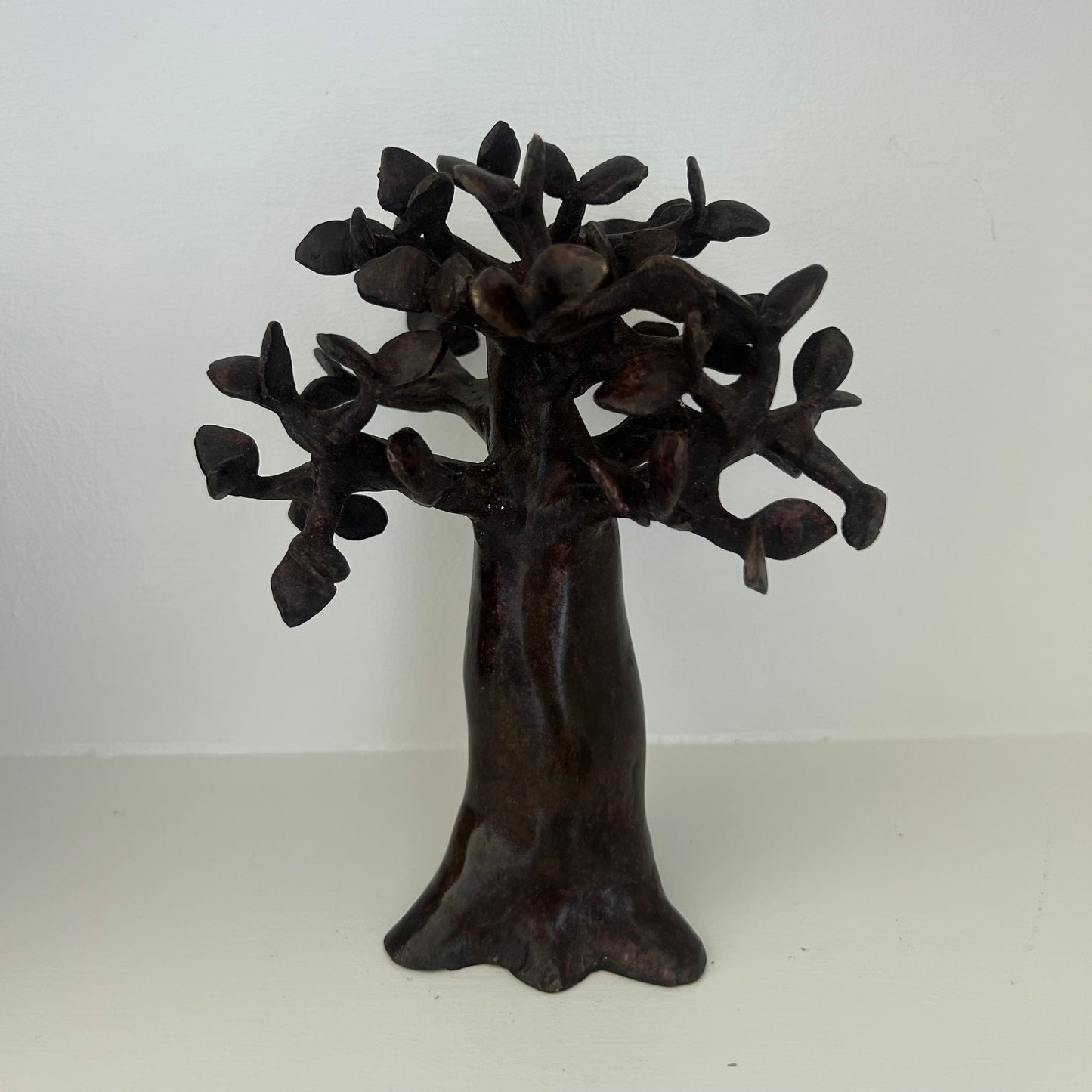 Brass art, Baobab tree in recycled brass. Made Fair Trade in Burkina Faso