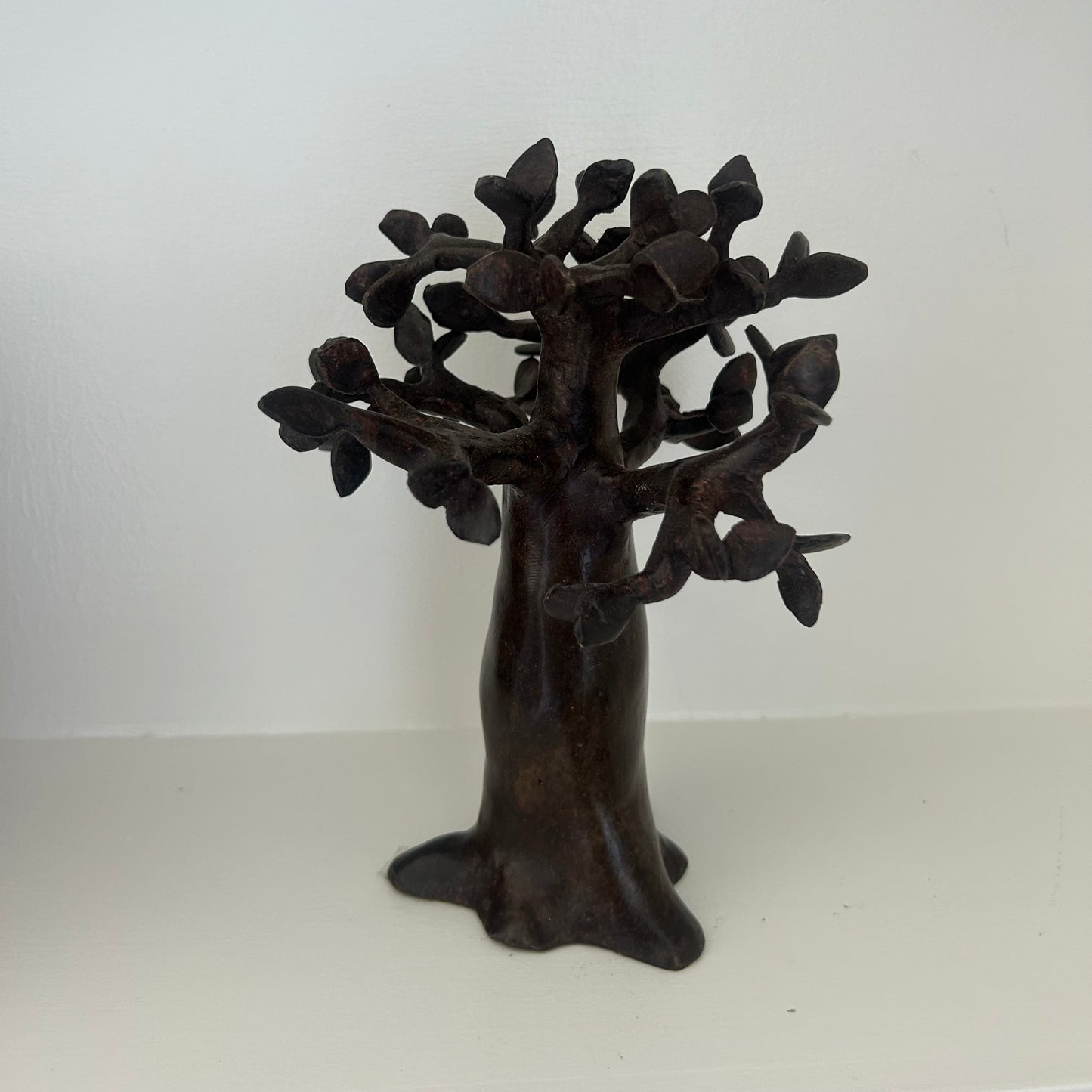 Brass art, Baobab tree in recycled brass. Made Fair Trade in Burkina Faso