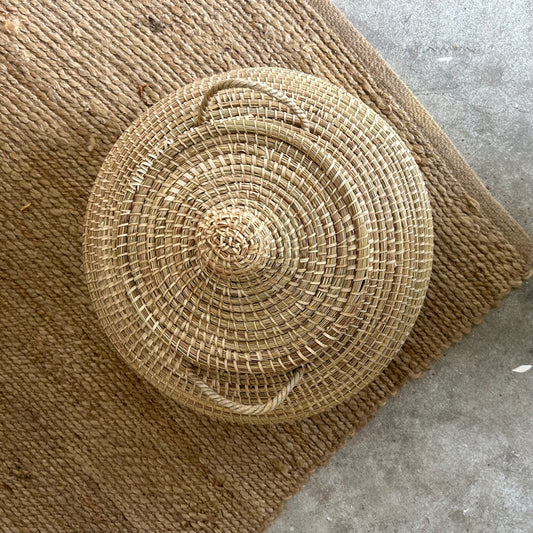 Ball baskets (Ndaa) with lids. Fair Trade, Senegal