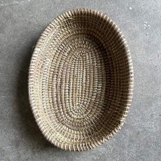 Bread basket. Oval. Handwoven. Fair Trade from Senegal