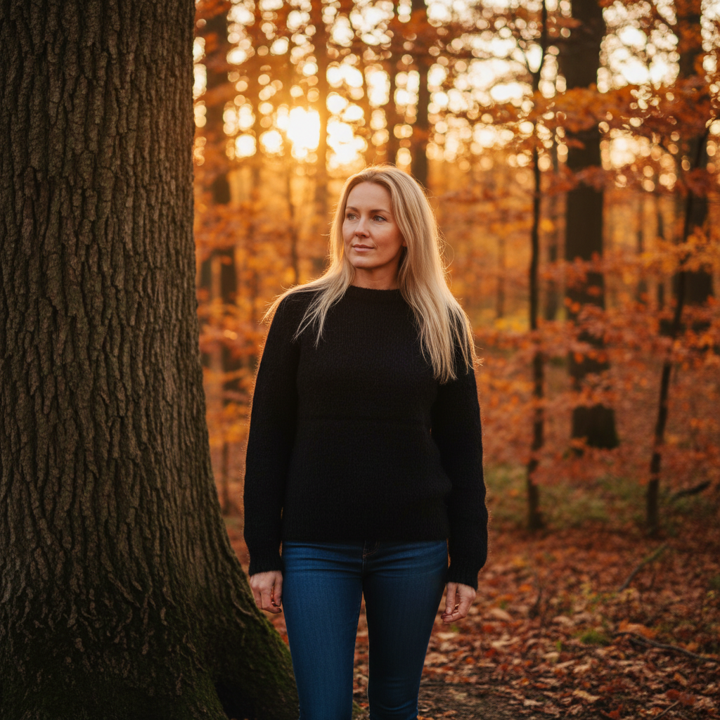 Coffee Beanies, Alpaka uld sweater, sort, Burundi