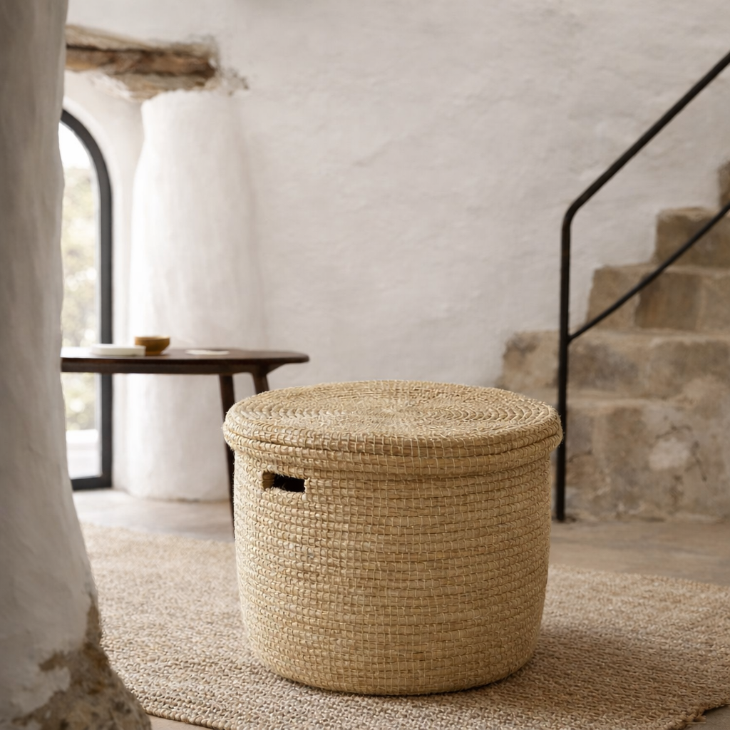 Kurvebord / vasketøjskurv, Large. Fair Trade, Senegal