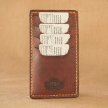 Wallet for eight credit cards in leather from South Africa