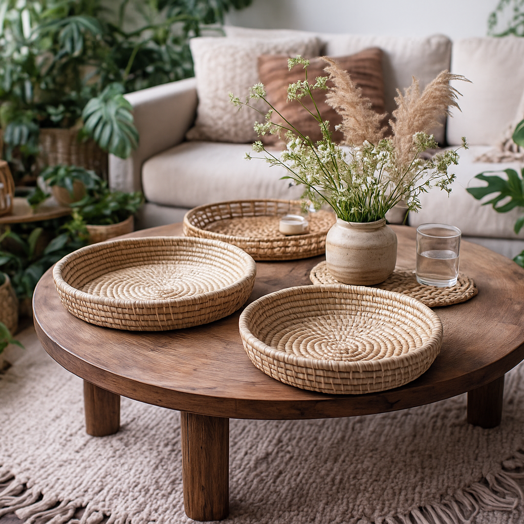 Brødbakke, organic. Håndvævet. Fair Trade fra Senegal