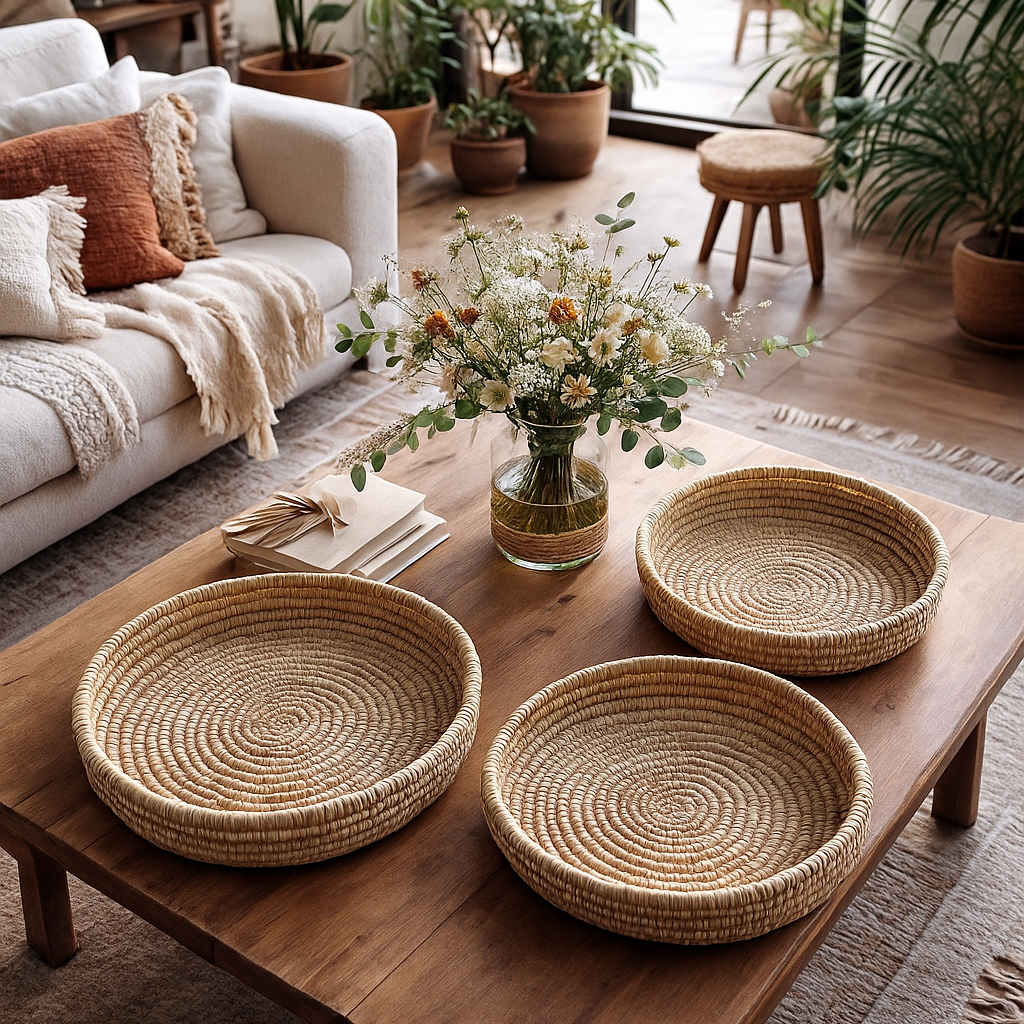 Brødbakke, organic. Håndvævet. Fair Trade fra Senegal