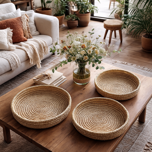 Brødbakke, organic. Håndvævet. Fair Trade fra Senegal