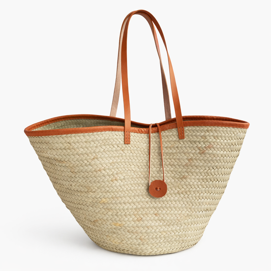Basket bag in nature, Fair Trade, Ghana
