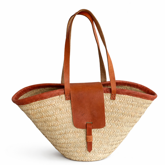 Basket bag in nature, Fair Trade, Ghana