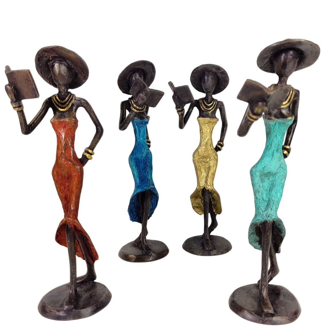 Læderæske, messing kvinde, øko snack-mix fra Burkina Faso