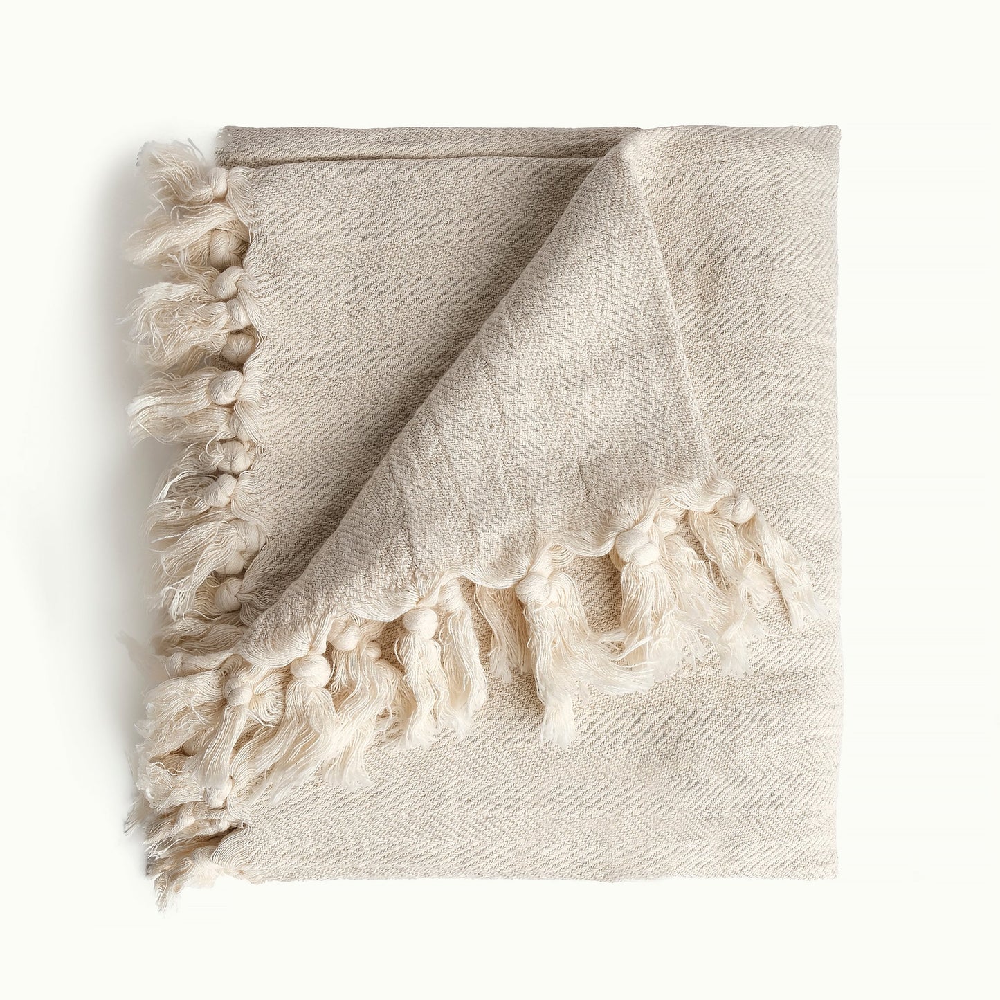 Plaid (tæppe) vævet i økologisk bomuld. Bæredygtig og Fair Trade fra Afghanistan
