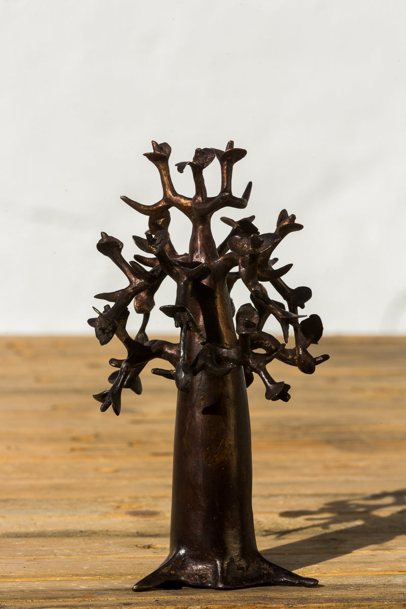 Brass art, Baobab tree in recycled brass. Made Fair Trade in Burkina Faso