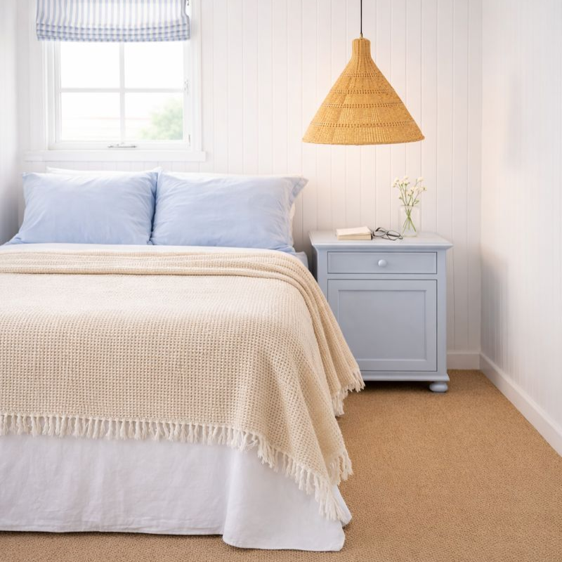 Sengetæppe / Plaid, Beige, 230x280cm