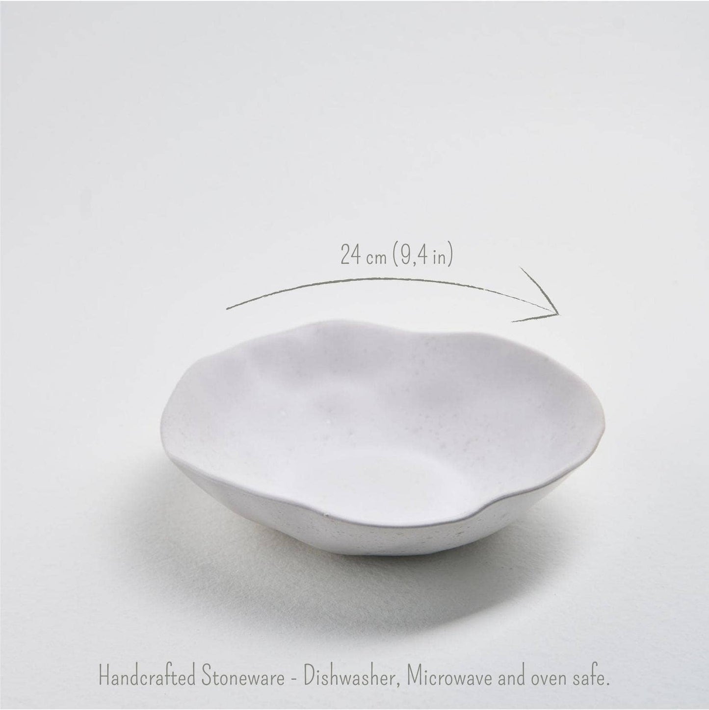 Nature Shape, Pastatallerken, hvid 22cm