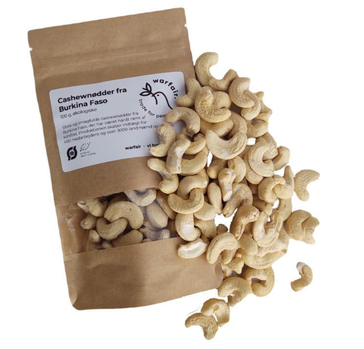 Cashewnødder, saltede fra Burkina Faso
