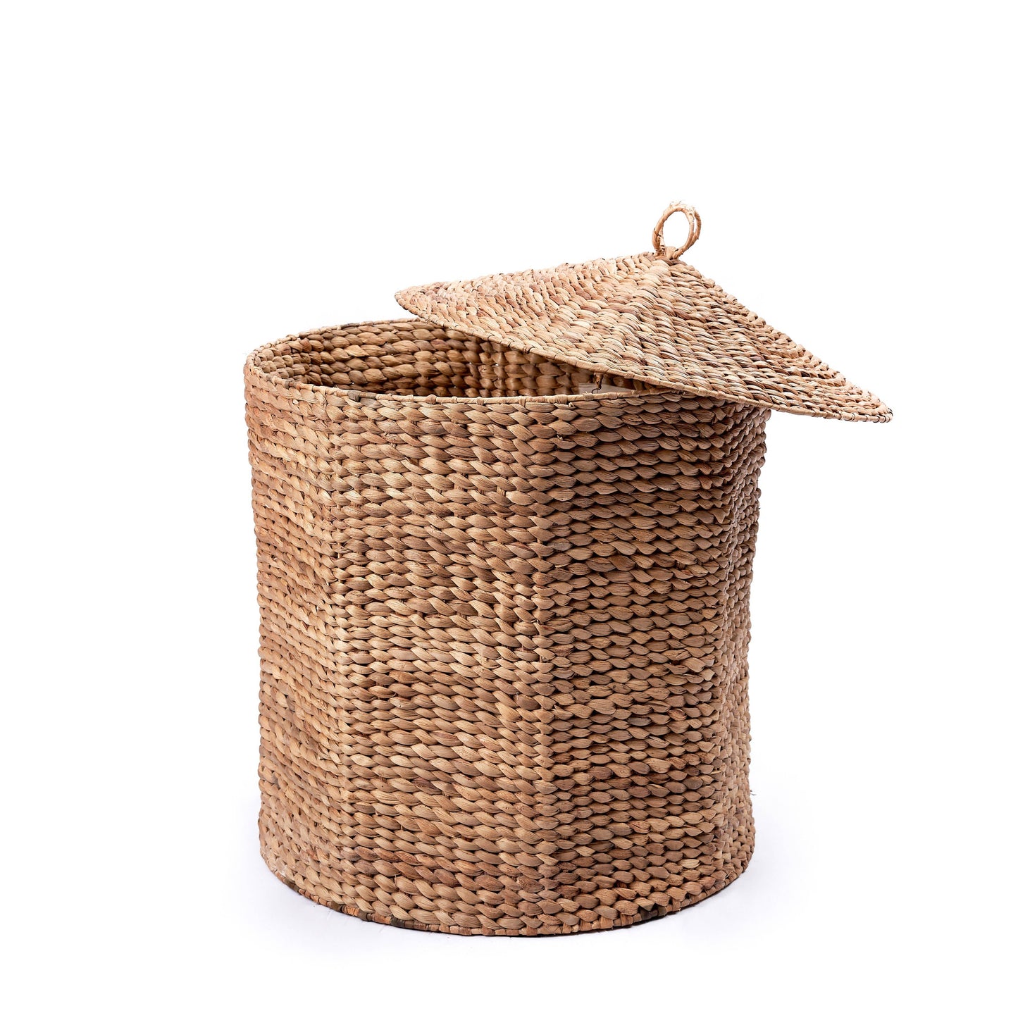 Laundry basket with lid