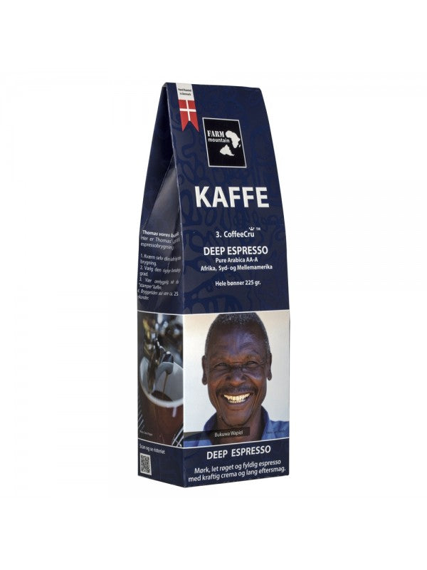 Kaffe, 3.Cru - Pure Arabica - AA, A. Fire varianter fra Uganda. Fair Trade.