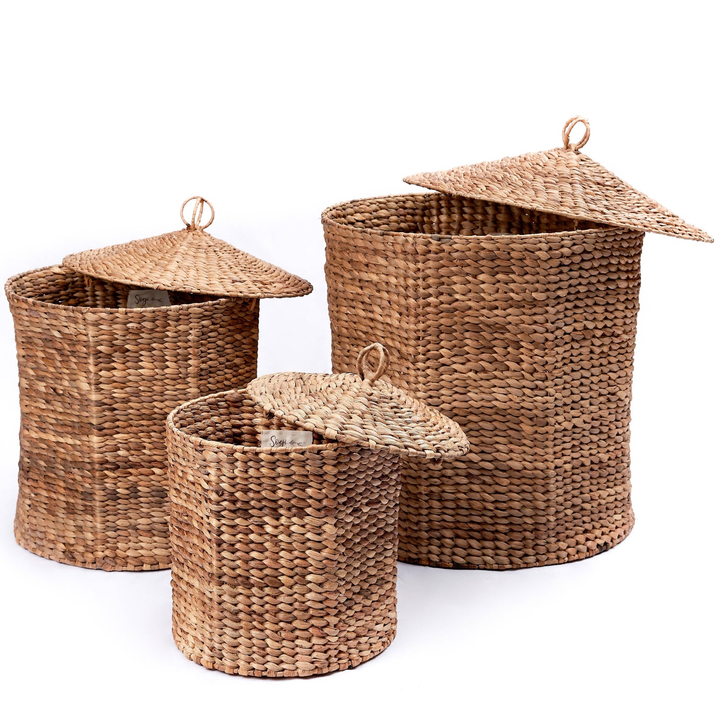 Laundry basket with lid