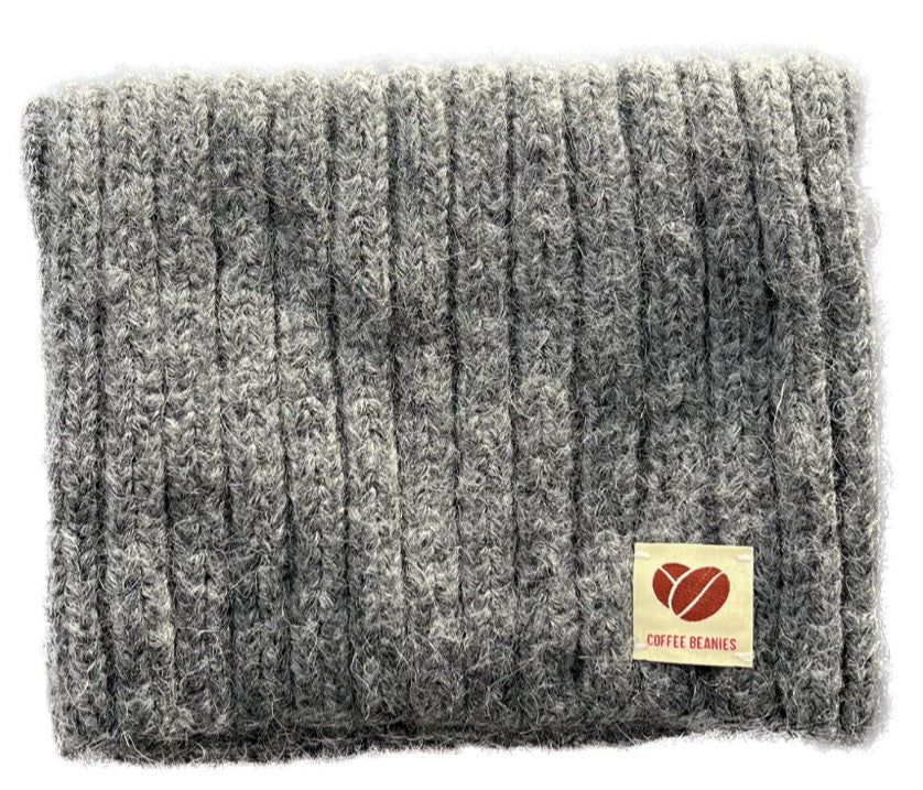 Coffee Beanie, Neckwarmer (Halsedisse) in wool, Several colors, Burundi