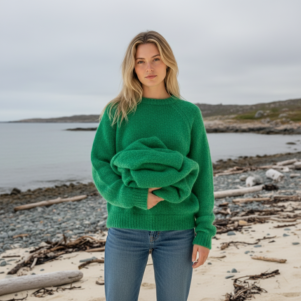 Coffee Beanies, Alpaka uld sweater, grøn, Burundi