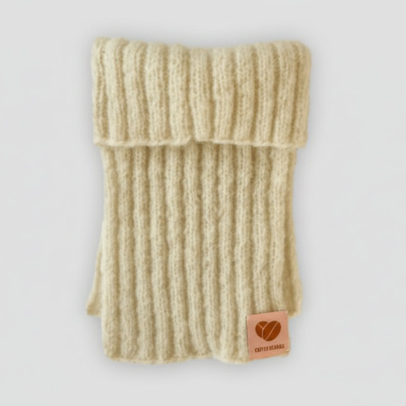 Tube i alpaka-uldblanding, vinter-hvid, Burundi